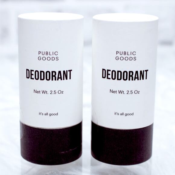 Public Goods Deodorant 2 PACK FULL SIZE Aluminum Free Coconut Oil Shea Butter - Picture 3 of 4